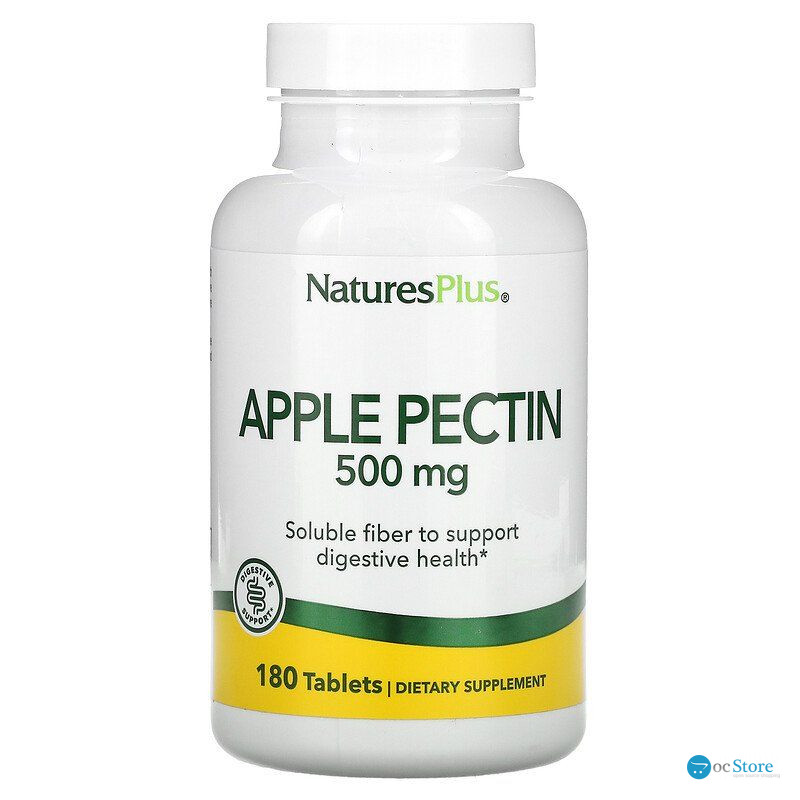 Яблучний пектин, Apple Pectin, Nature's Plus, 500 мг, 180 таблеток