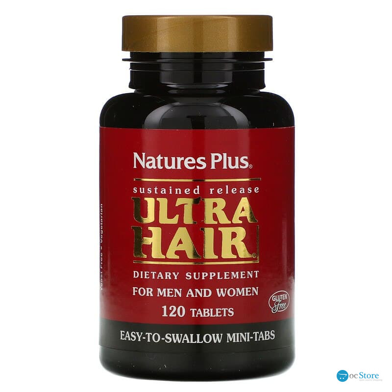 Комплекс для волосся з уповільненим вивільненням, Ultra Hair, Nature's Plus, 120 таблеток