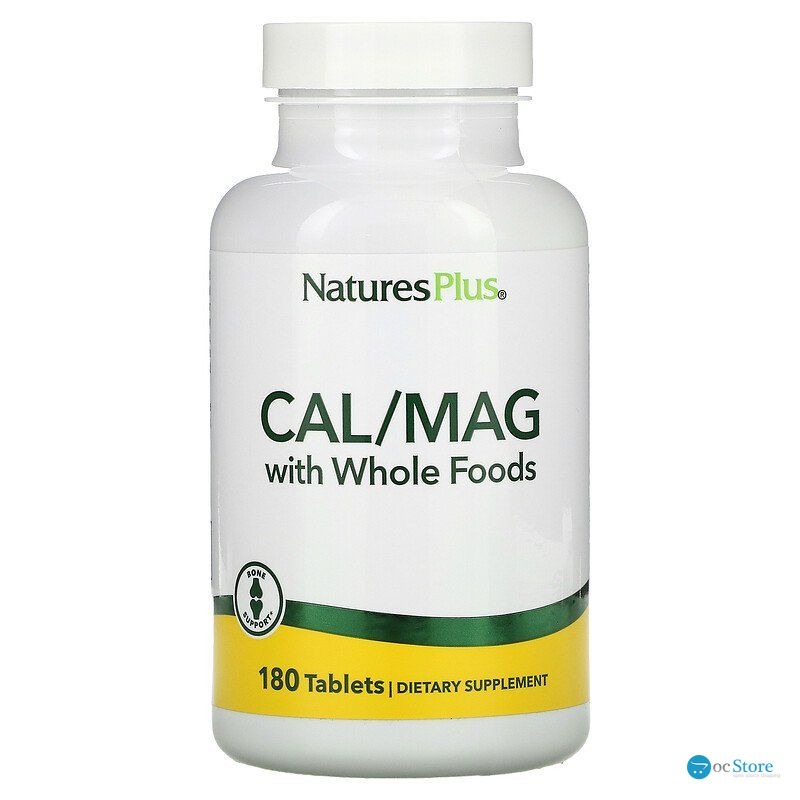 Кальцій Магній, Cal / Mag, Nature's Plus, Source of Life, 180 таблеток