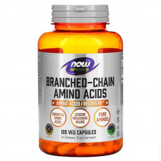 BCAA амінокислоти з розгалуженим ланцюгом, Amino Acids, Now Foods, Sports, 120 капсул