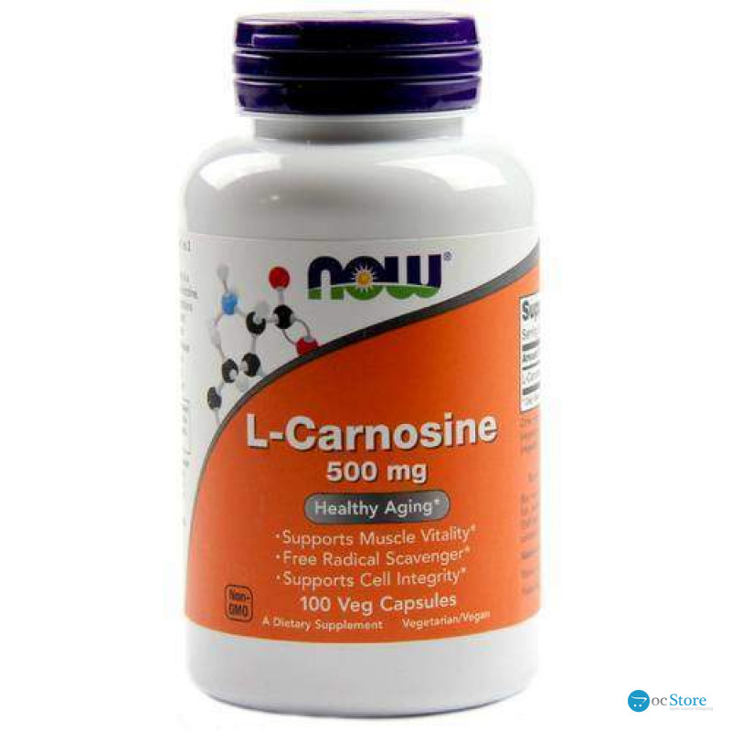 Карнозин, L-Carnosine, Now Foods, 500 мг, 100 вегетаріанських капсул