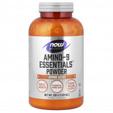 Амінокислоти в спорті, Amino-9 Essentials, Now Foods, Sports, порошок, 330 г