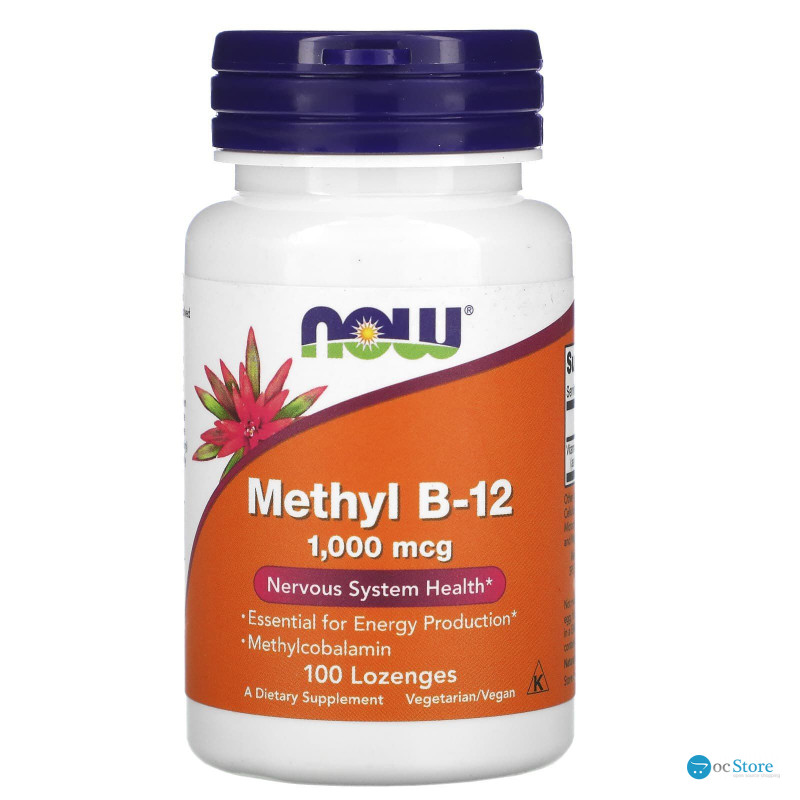 Вітамін В12, Methyl B-12, Now Foods, 1000 мкг, 100 льодяників