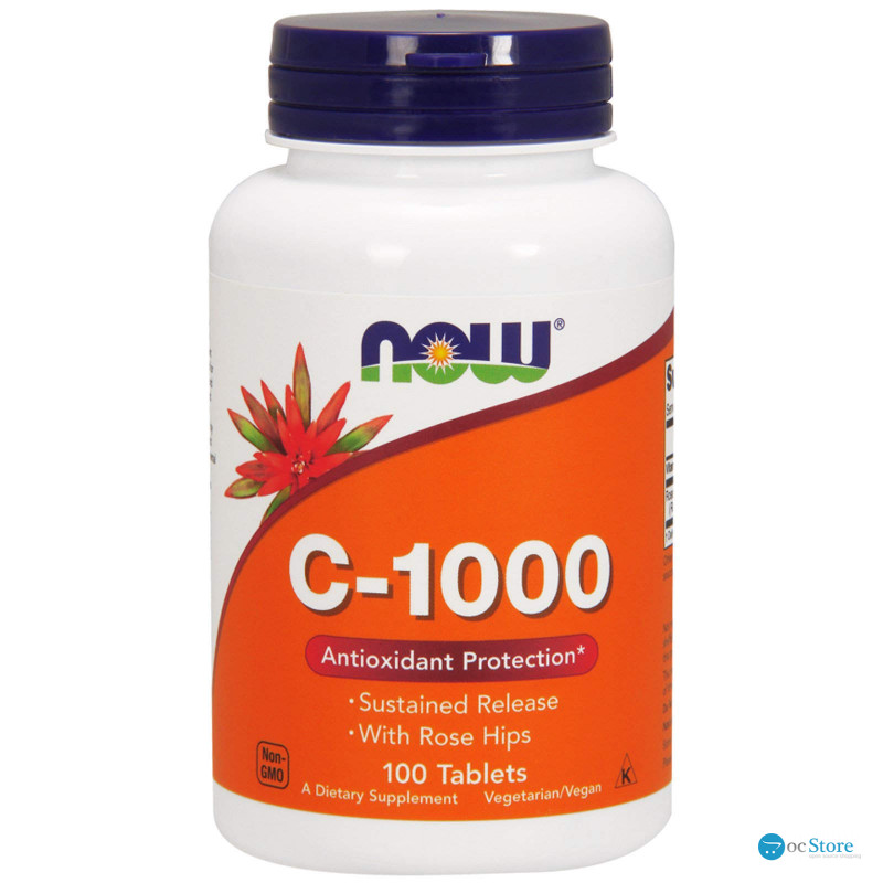 Вітамін С-1000, Vitamin C, Now Foods, 100 таблеток