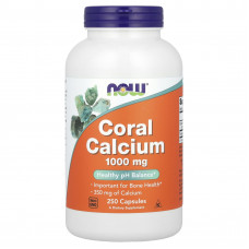 Кораловий кальцій, Coral Calcium, Now Foods, 1000 мг, 250 капсул