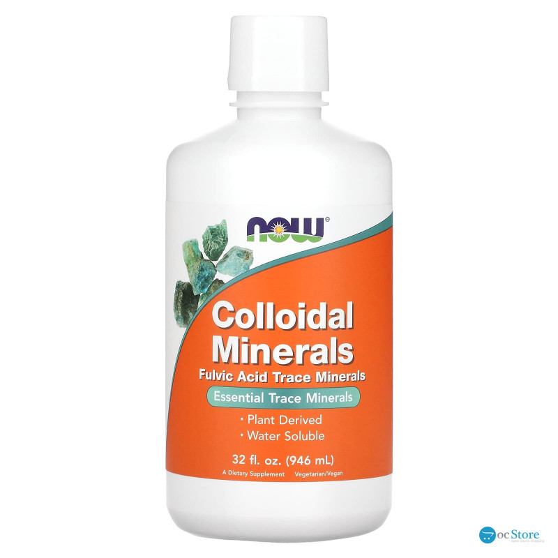 Колоїдні мінерали, Colloidal Minerals, Now Foods, 946 мл