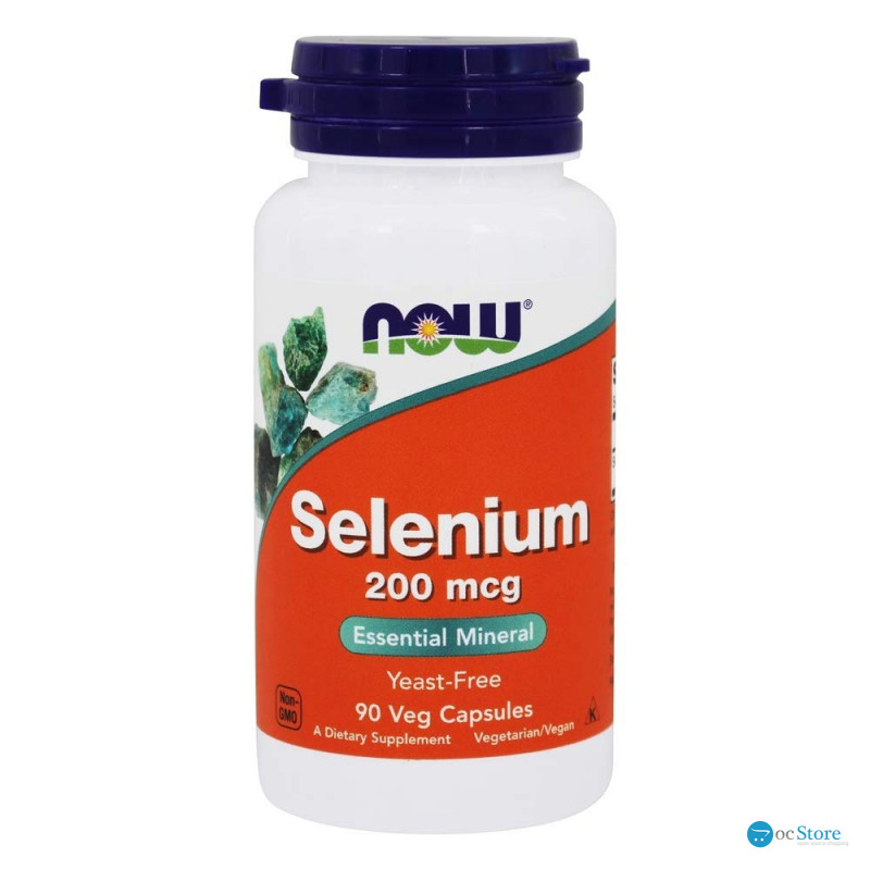 Селен без дріжджів, Selenium, Now Foods, 200 мкг, 90 капсул
