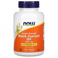 Масло чорної смородини, Black Currant Oil, Now Foods, 1000 мг, 100 гелевих капсул