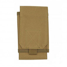 Чохол поясний на липучці 33x10см khaki, кордура, кріплення MOLLE