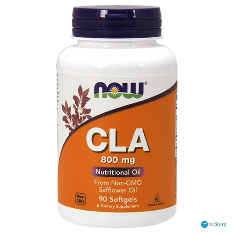 Кон'югована лінолева кислота, CLA, Now Foods, 800 мг, 90 гелевих капсул