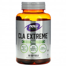 Кон'югована лінолева кислота, CLA Extreme, Now Foods, Sports, 90 гелевих капсул