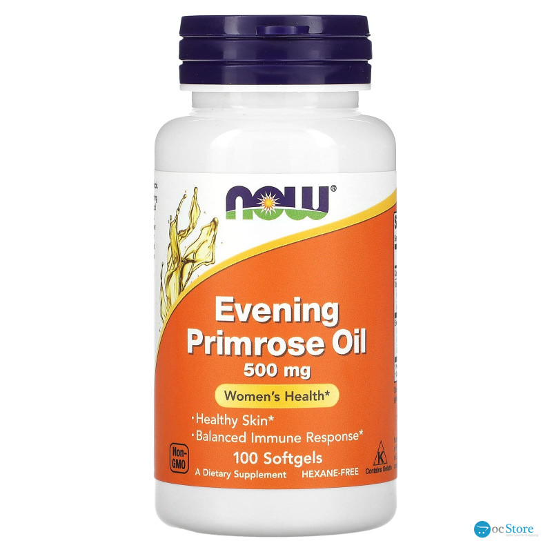 Олія вечірньої примули, Evening Primrose Oil, Now Foods, 500 мг, 100 капсул