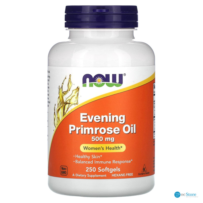 Олія вечірньої примули, Evening Primrose Oil, Now Foods, 500 мг 250 капсул