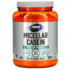 Міцелярний казеїн, Micellar Casein, Now Foods, Sports, порошок швидкого приготування, без ароматизаторів, 816 г