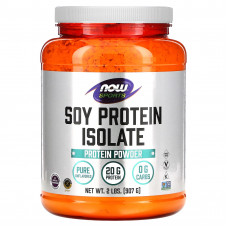 Ізолят соєвого протеїну, Soy Protein Isolate, Now Foods, Sports, порошок, чистий, без смаку, 907 г
