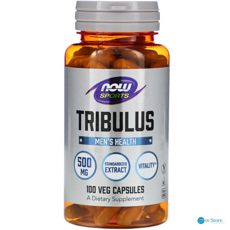 Трибулус, Tribulus, Now Foods, Sports, 500 мг, 100 вегетаріанських капсул