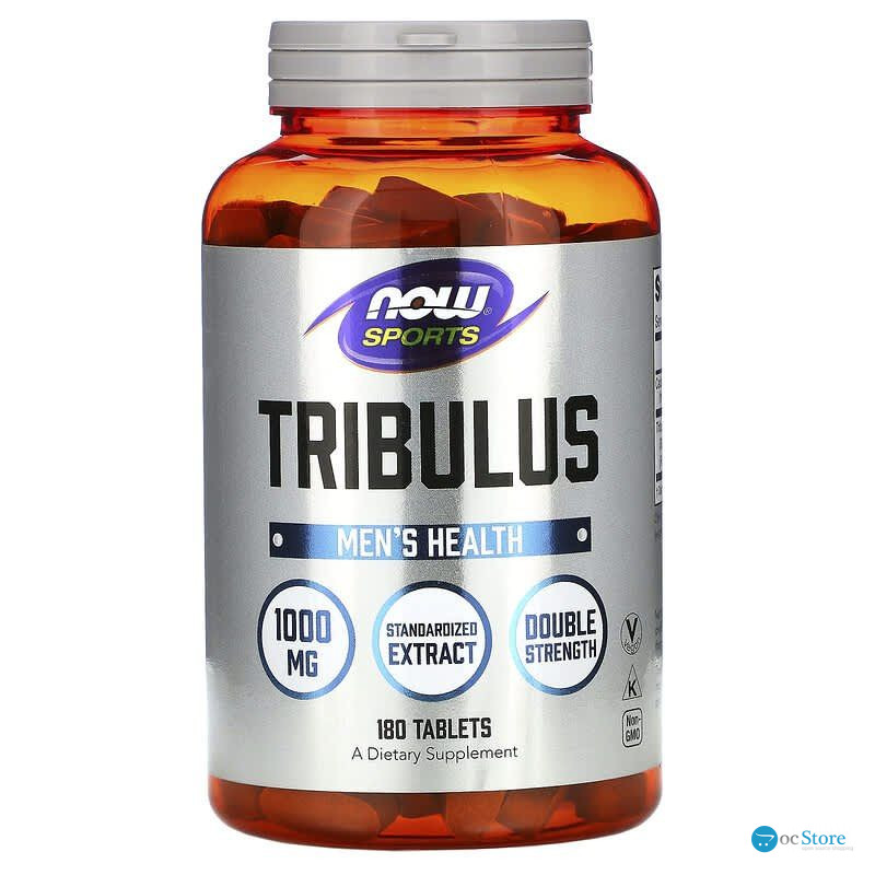 Трибулус, Tribulus, Now Foods, Sports, 1000 мг, 180 таблеток