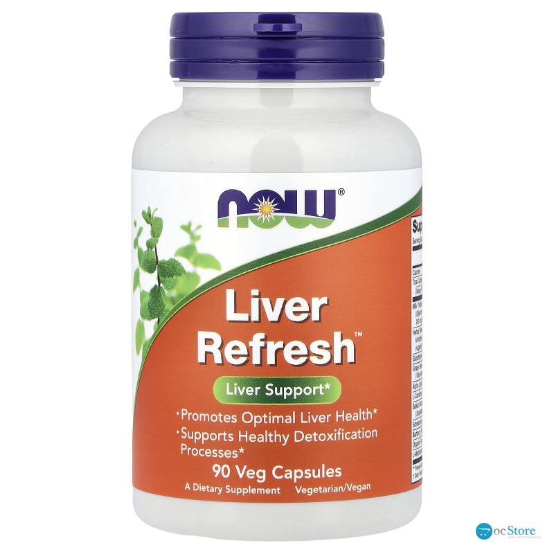 Підтримка печінки, Liver Refresh, Now Foods, 90 рослинних капсул