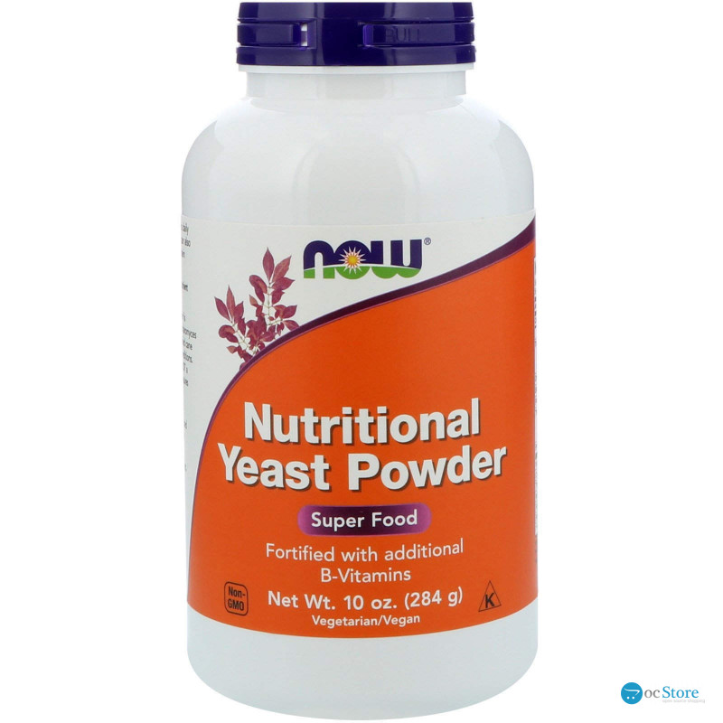 Харчові дріжджі, Nutritional Yeast, Now Foods, порошок, 284 г