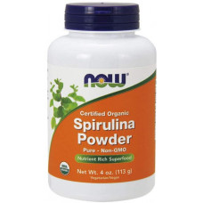Спіруліна, сертифікований органічний порошок, Spirulina, Now Foods, 113 гр