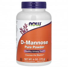 D-манноза, D-Mannose, Now Foods, чистий порошок, 170 г