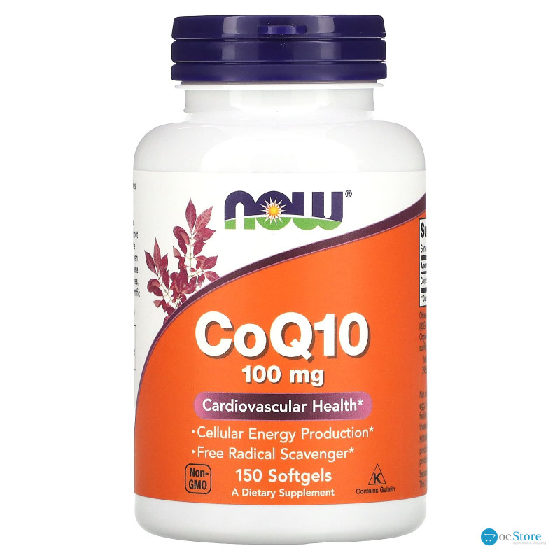Коензим Q10 (CoQ10), Now Foods, 100 мг, 150 гелевих капсул