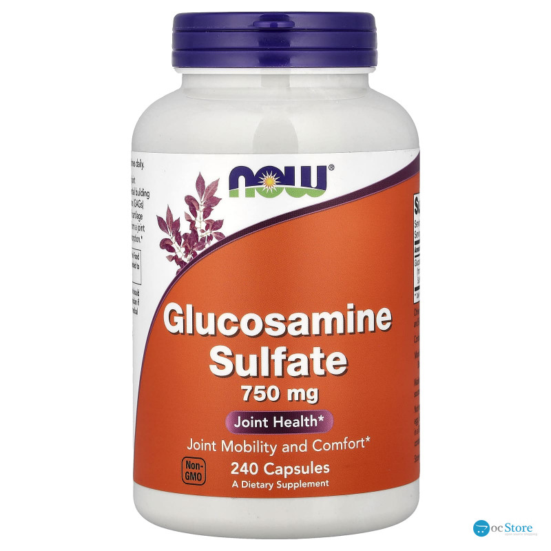 Глюкозамін сульфат, Glucosamine Sulfate, Now Foods, 240 капсул (0,75 г на капсулу)