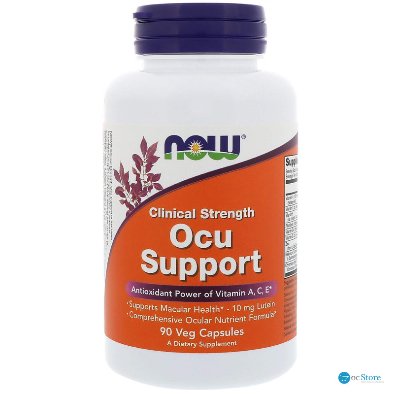 Вітаміни для очей, Ocu Support, Now Foods, 90 вегетаріанських капсул