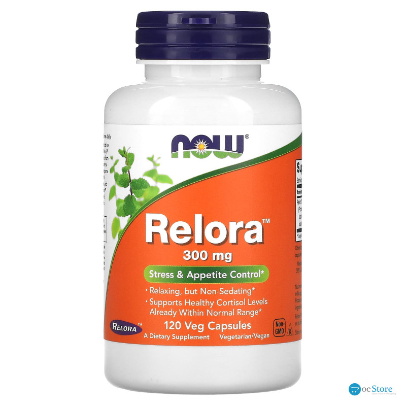 Зниження кортизолу, Relora, Now Foods, 300 мг, 120 вегетаріанських капсул