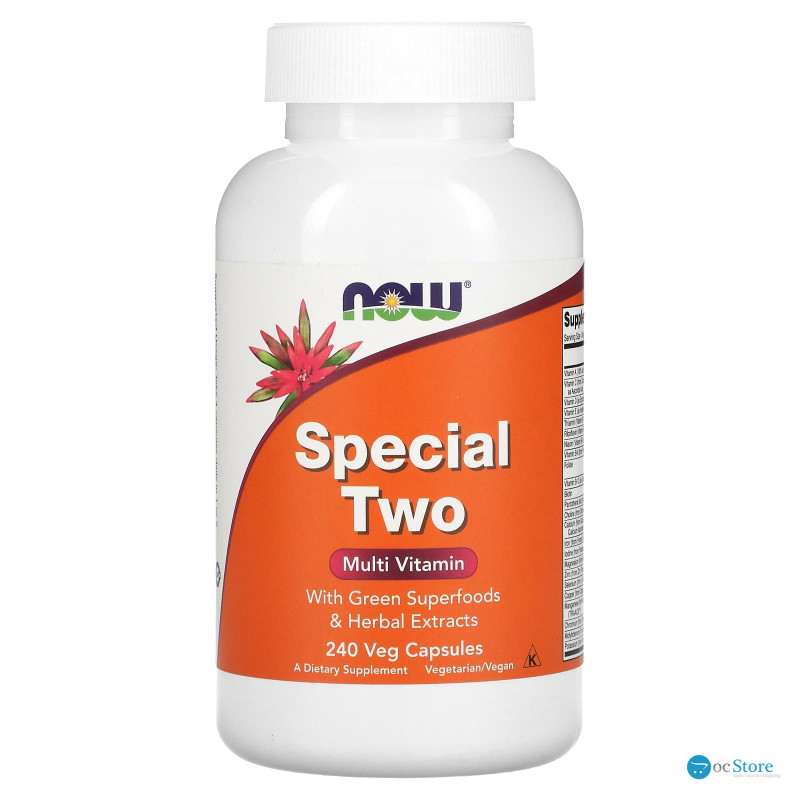 Мультивітаміни, Special Two,  NOW Foods, 240 вегетаріанських капсул