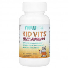 Вітаміни для дітей, Kid Vits, Now Foods, Kids, ягідний лимонад, 120 жувальних таблеток