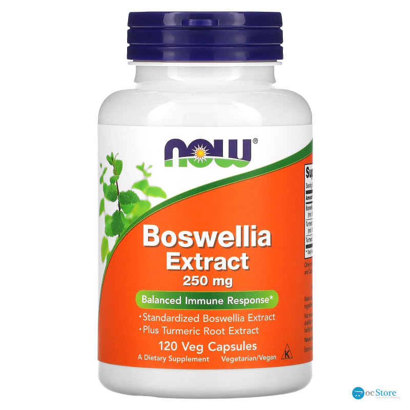 Босвелія (Boswellia), Now Foods, екстракт, 250 мг, 120 рослинних капсул