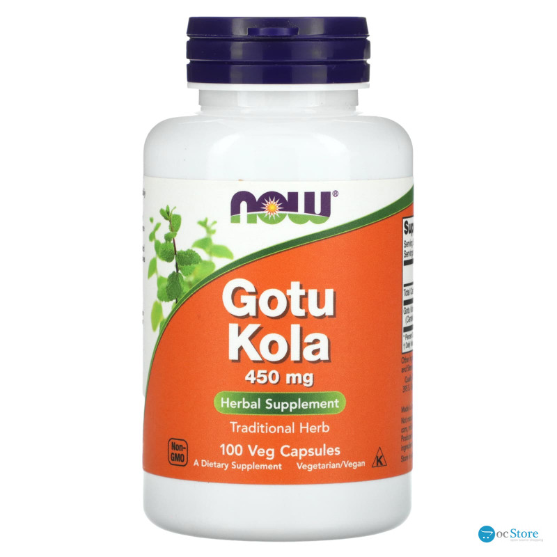 Готу кола (Gotu Kola), Now Foods, 450 мг, 100 вегетаріанських капсул