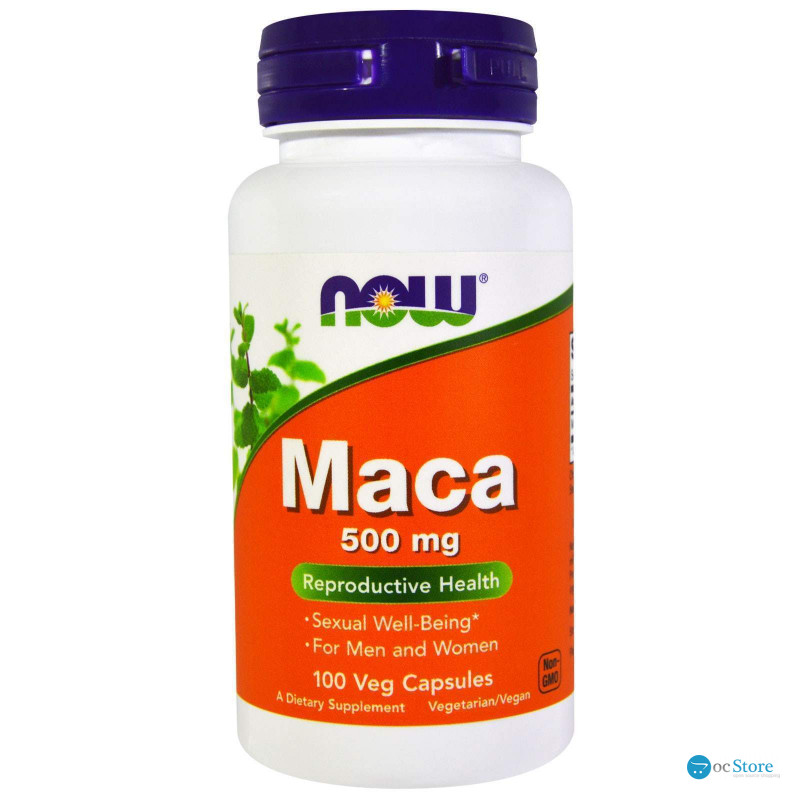 Мака (Maca), Now Foods, 500 мг, 100 вегетаріанських капсул