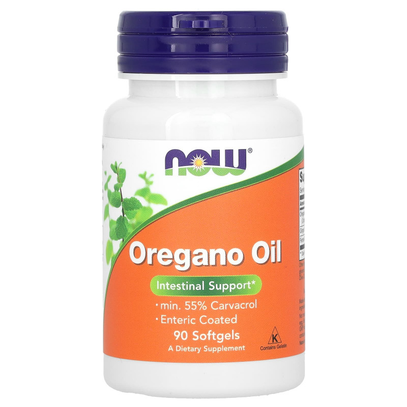 Масло орегано, Oregano Oil, Now Foods, 90 гелевих капсул