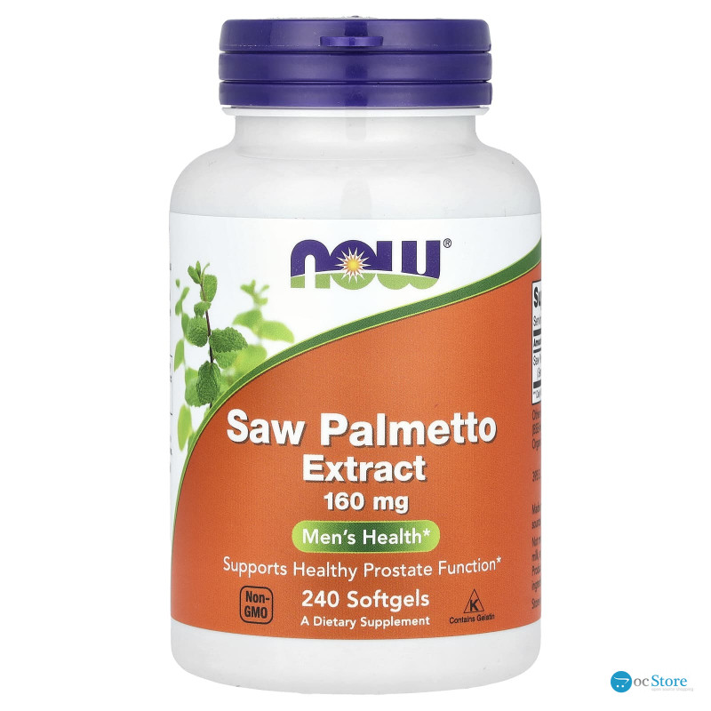 Профілактика простатиту, со пальметто, Saw Palmetto, Now Foods, 160 мг, 240 гелевих капсул