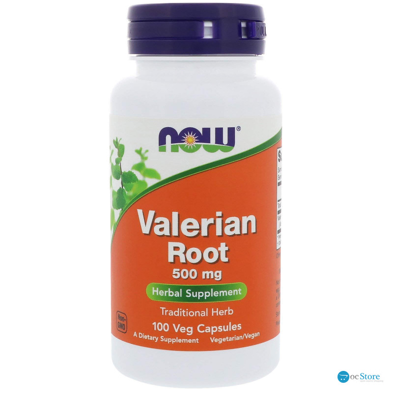 Корінь Валеріани, Valerian Root, Now Foods, 500 мг, 100 вегетаріанських капсул