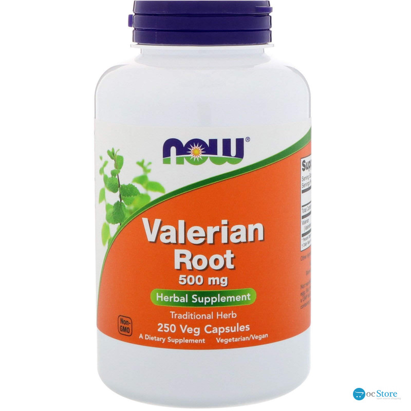 Корінь Валеріани, Valerian Root, Now Foods, 500 мг, 250 вегетаріанських капсул