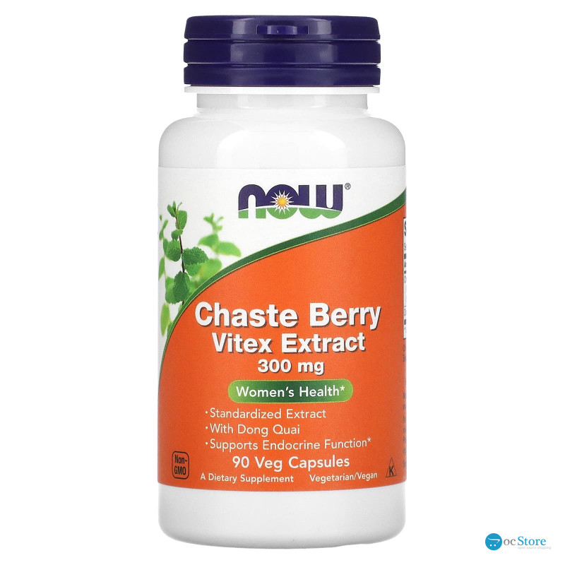 Ягоди вітексу і Донг Квай (Berry Vitex, Dong Quai ), Now Foods, екстракт, 300 мг, 90 вегетаріанських капсул