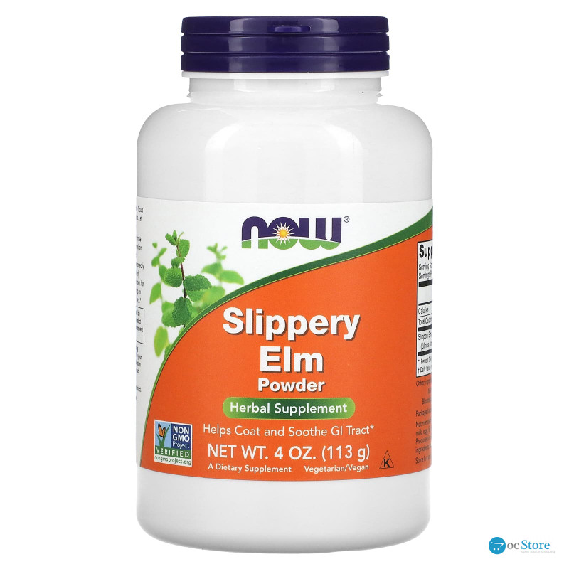Слизький в'яз (Slippery Elm), Now Foods, порошок, 113 г.