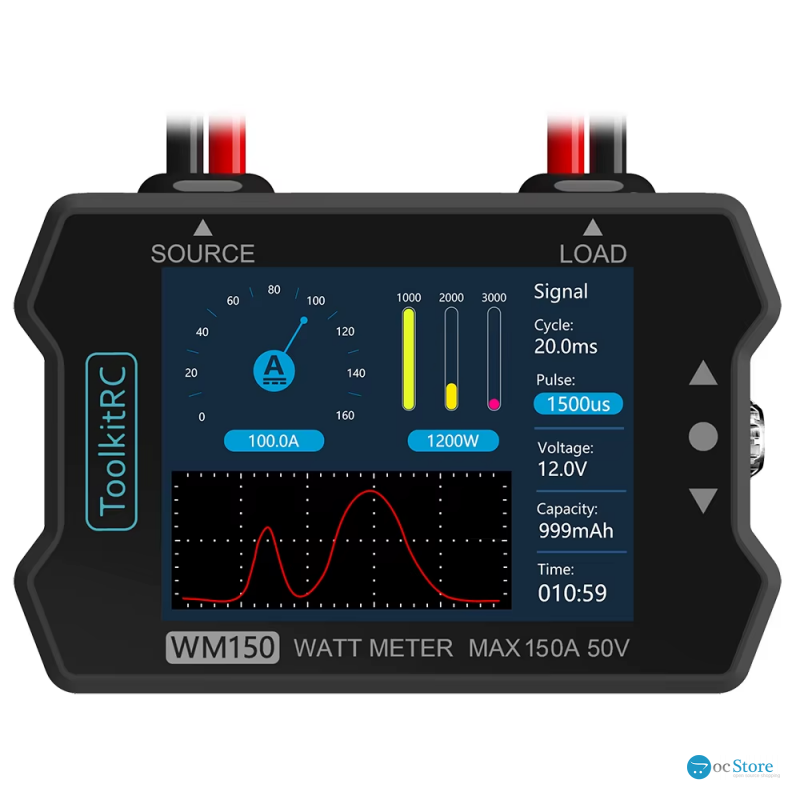 Ватметр ToolKitRC WM150 black 50V 150A