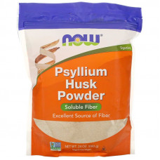 Подорожник, Psyllium Husk, Now Foods, порошок, 680 г