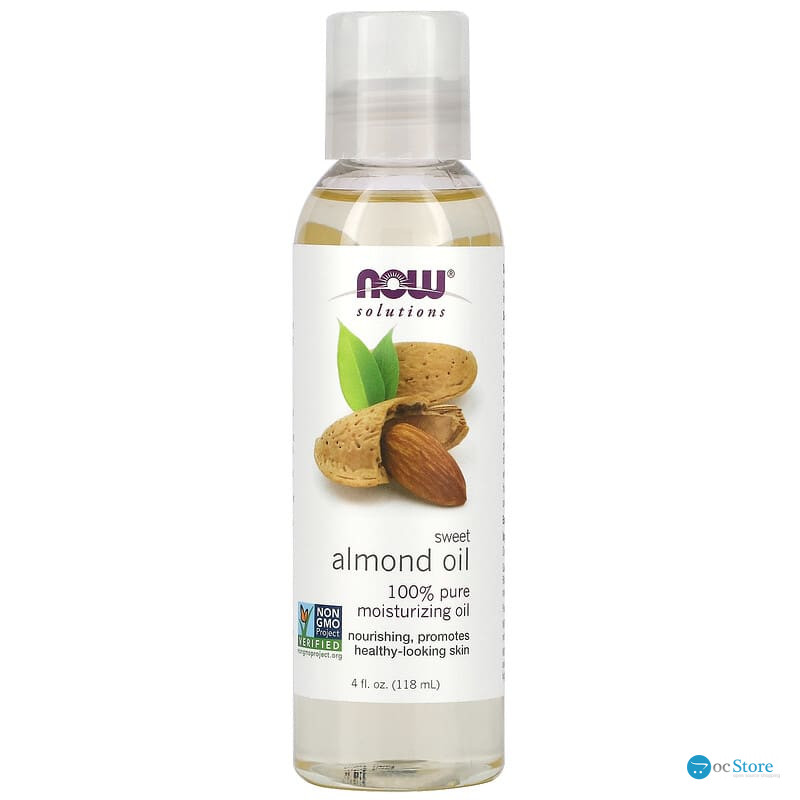 Масло солодкого мигдалю, Sweet Almond Oil, NOW Foods, Solutions, 118 мл