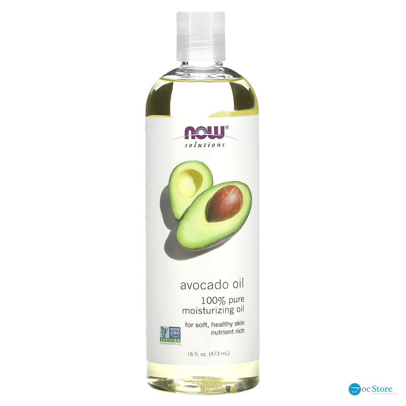 Масло авокадо, Avocado Oil, Now Foods, Solutions, 473 мл