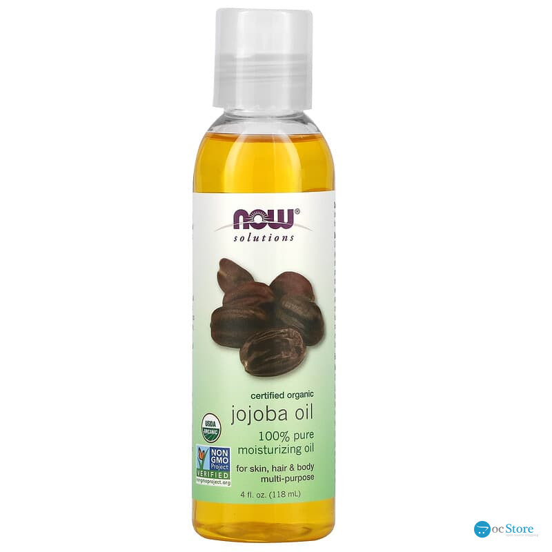 Масло жожоба, Jojoba Oil, Now Foods, Solutions, сертифіковане органічне, 118 мл