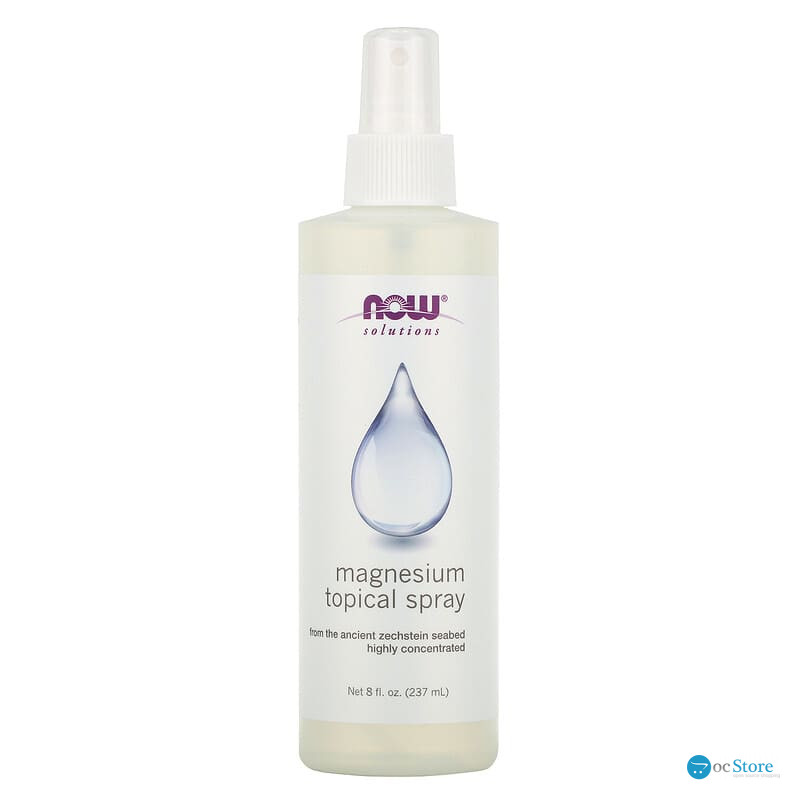 Спрей з магнієм, Magnesium Topical Spray, Now Foods, Solutions, 237 мл