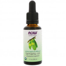 Олія таману, Tamanu Oil, Now Foods, Solutions, 100% чиста, органічна, сертифікована, 30 мл