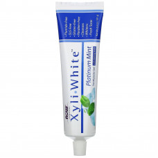 Зубна паста-гель з м'ятою та харчовою содою, Toothpaste Gel, Now Foods, Solutions, без фтору, 181 г