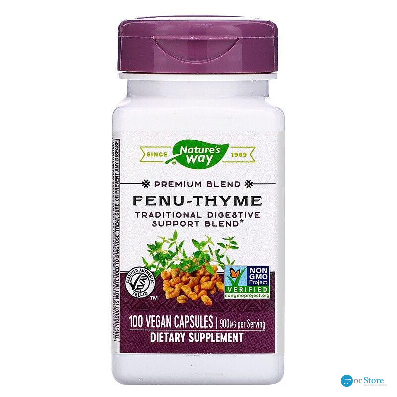 Пажитник-чебрець, Fenu-Thyme, Nature's Way, 900 мг, 100 веганських капсул (450 мг у капсулі)