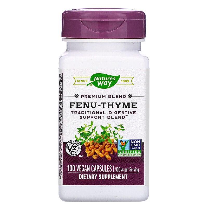 Пажитник-чебрець, Fenu-Thyme, Nature's Way, 900 мг, 100 веганських капсул (450 мг у капсулі)
